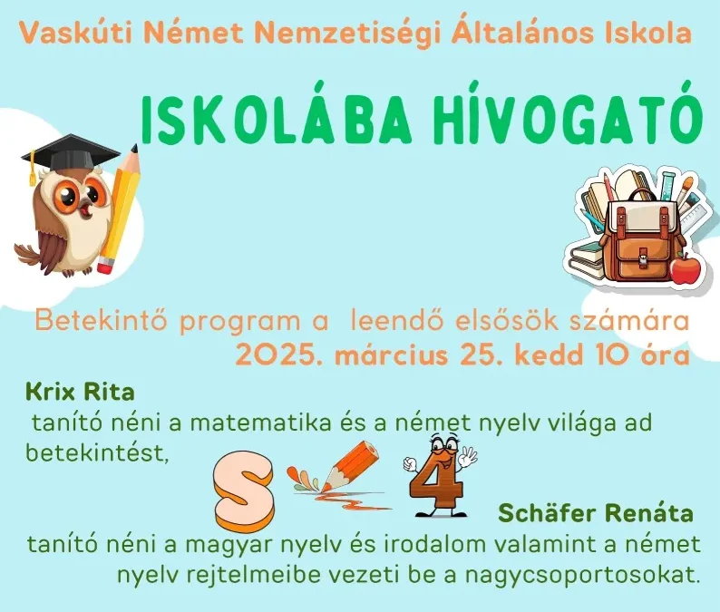 Iskolába hívogató